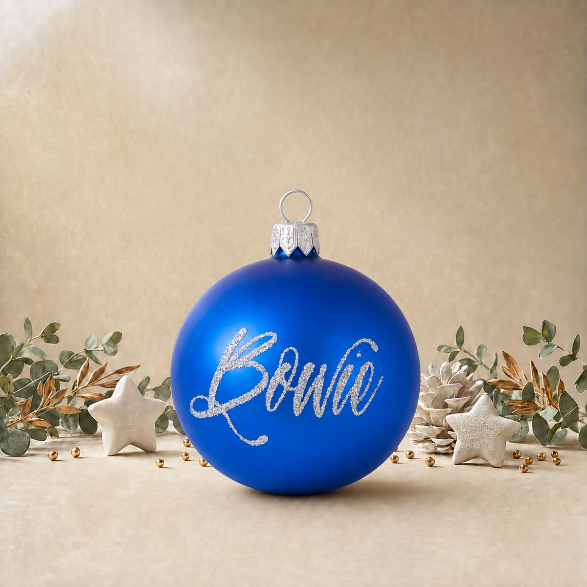 Santa Delivering Presents - Blue front