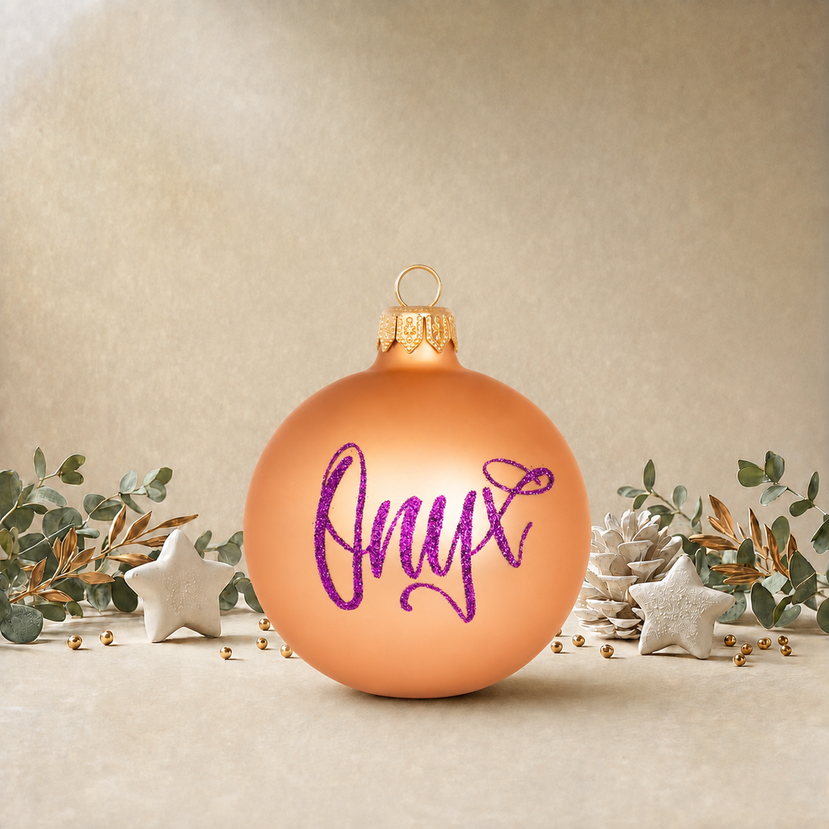 Green Plain Bauble front