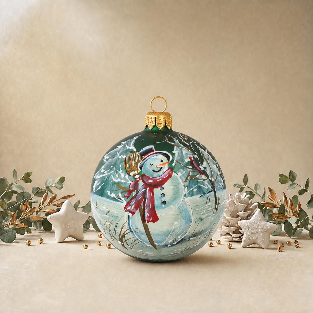 Snowman - Green back