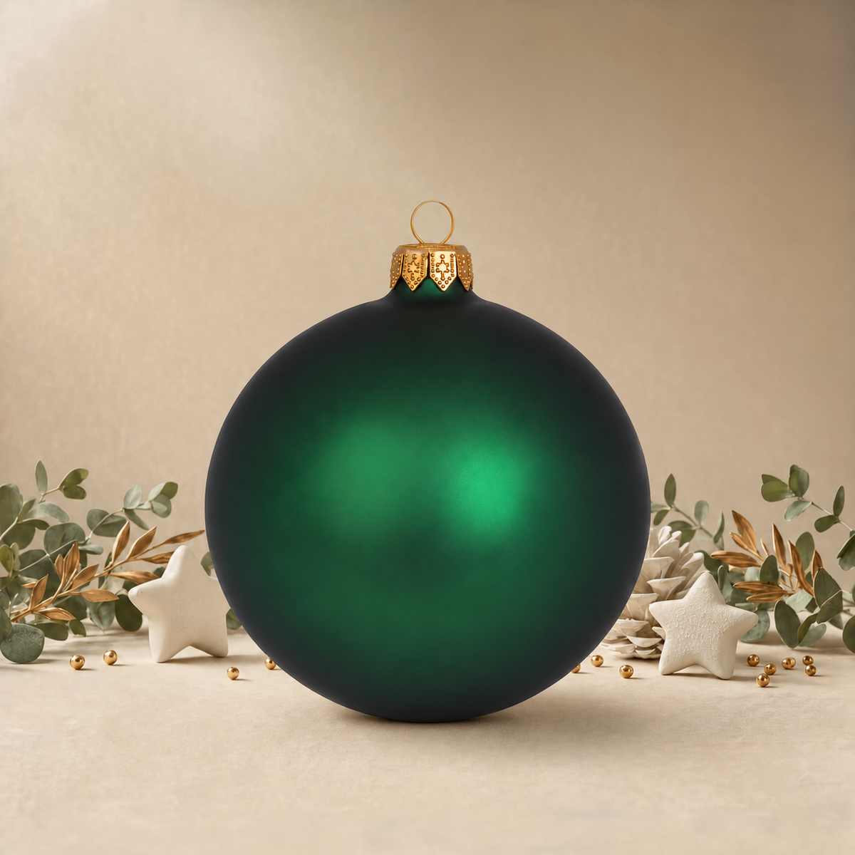 Plain Green Bauble back