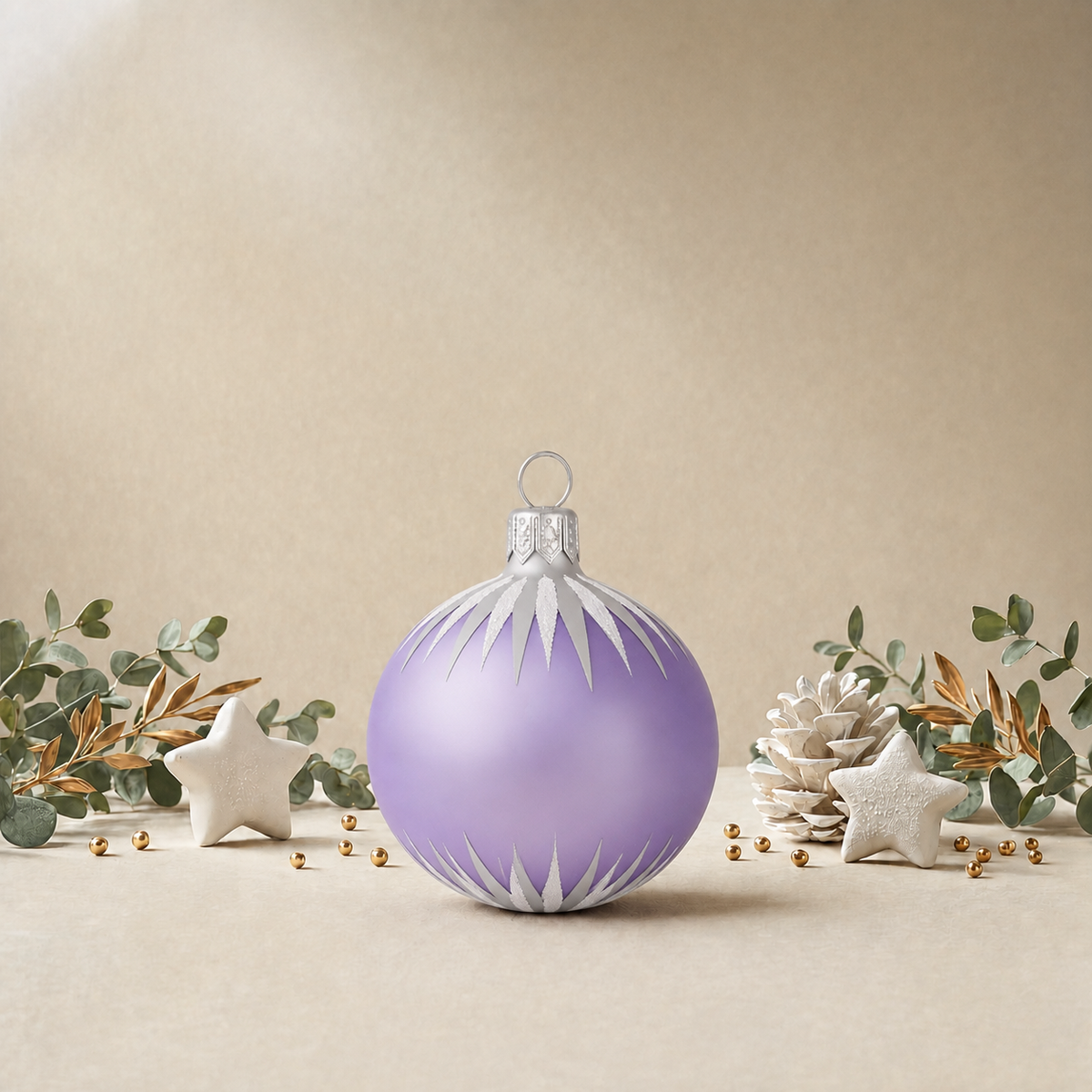 Lavender Bauble with Icicles