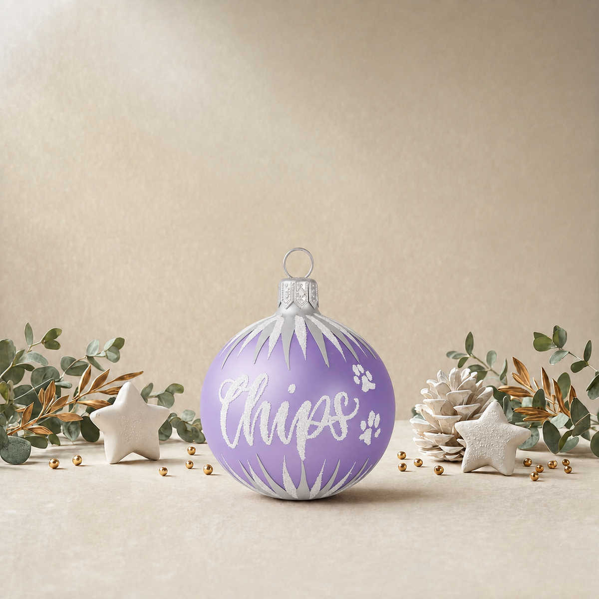 Lavender Bauble with Icicles