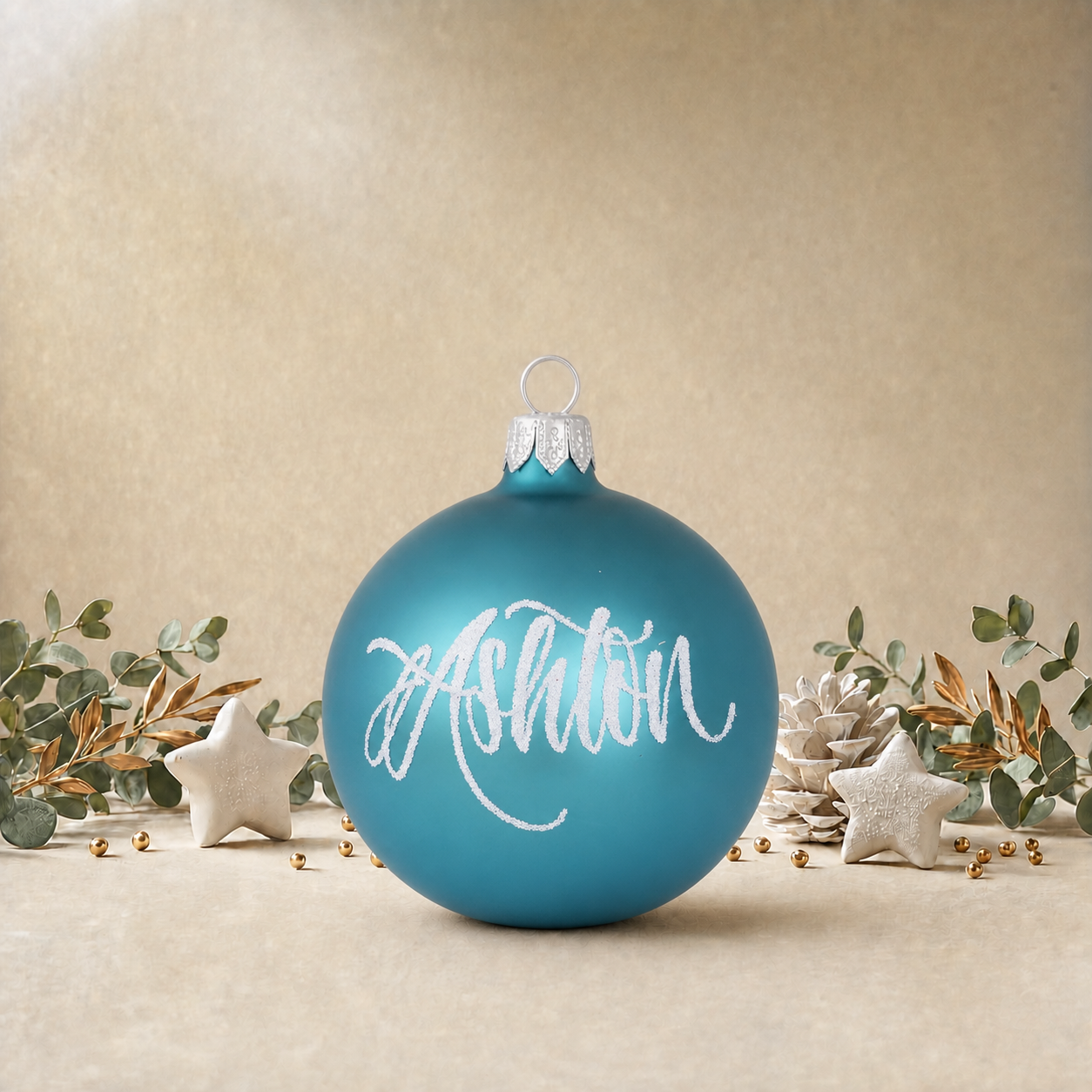 Teal Plain Bauble