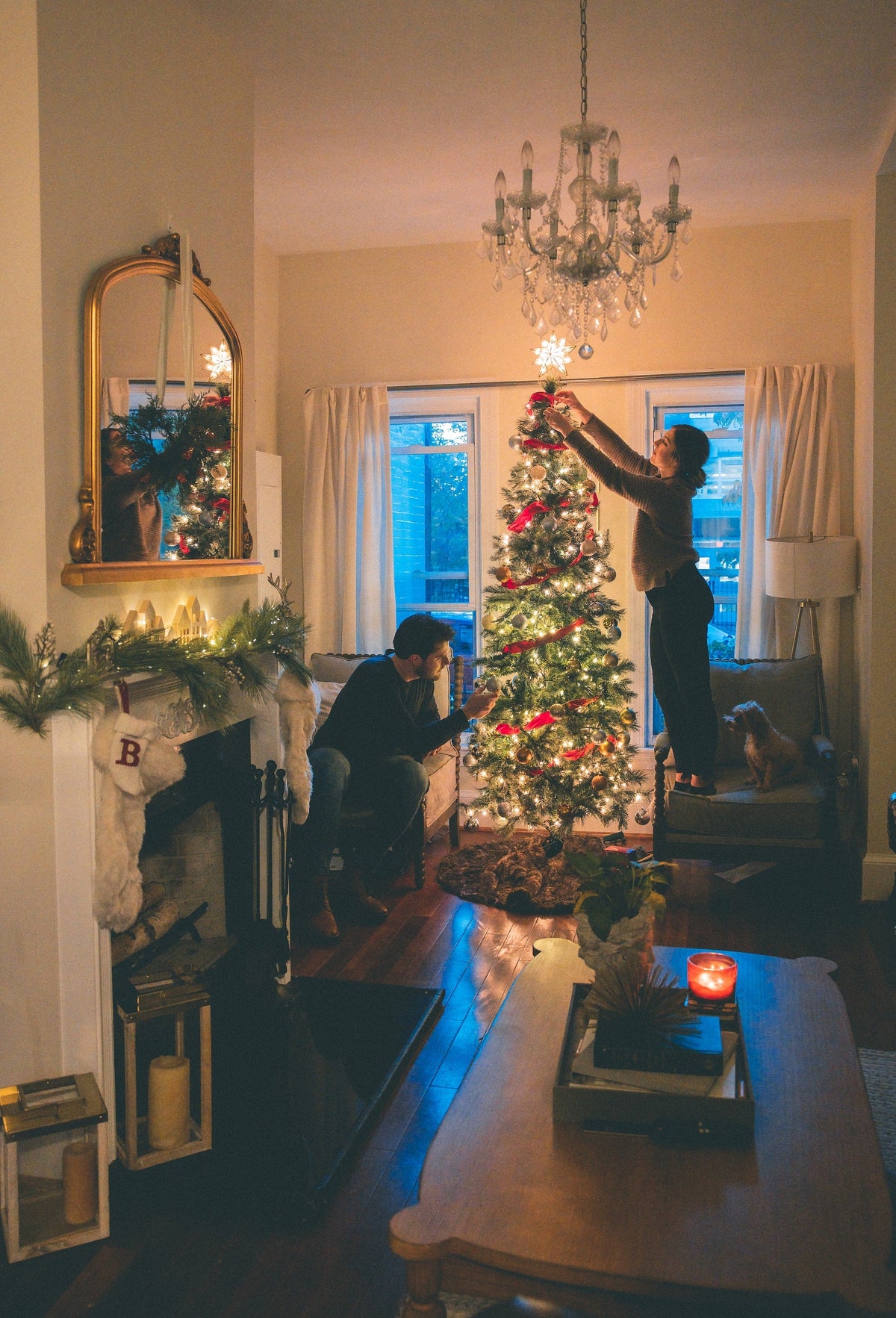 Where did the tradition of dressing a Christmas tree originate?
