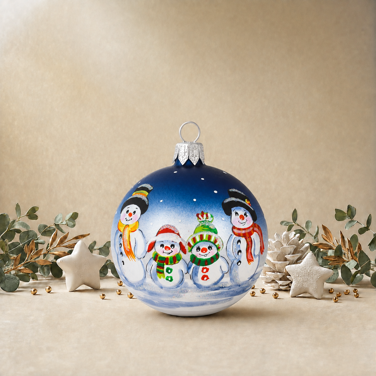 Snowman Friends - Baby Blue back