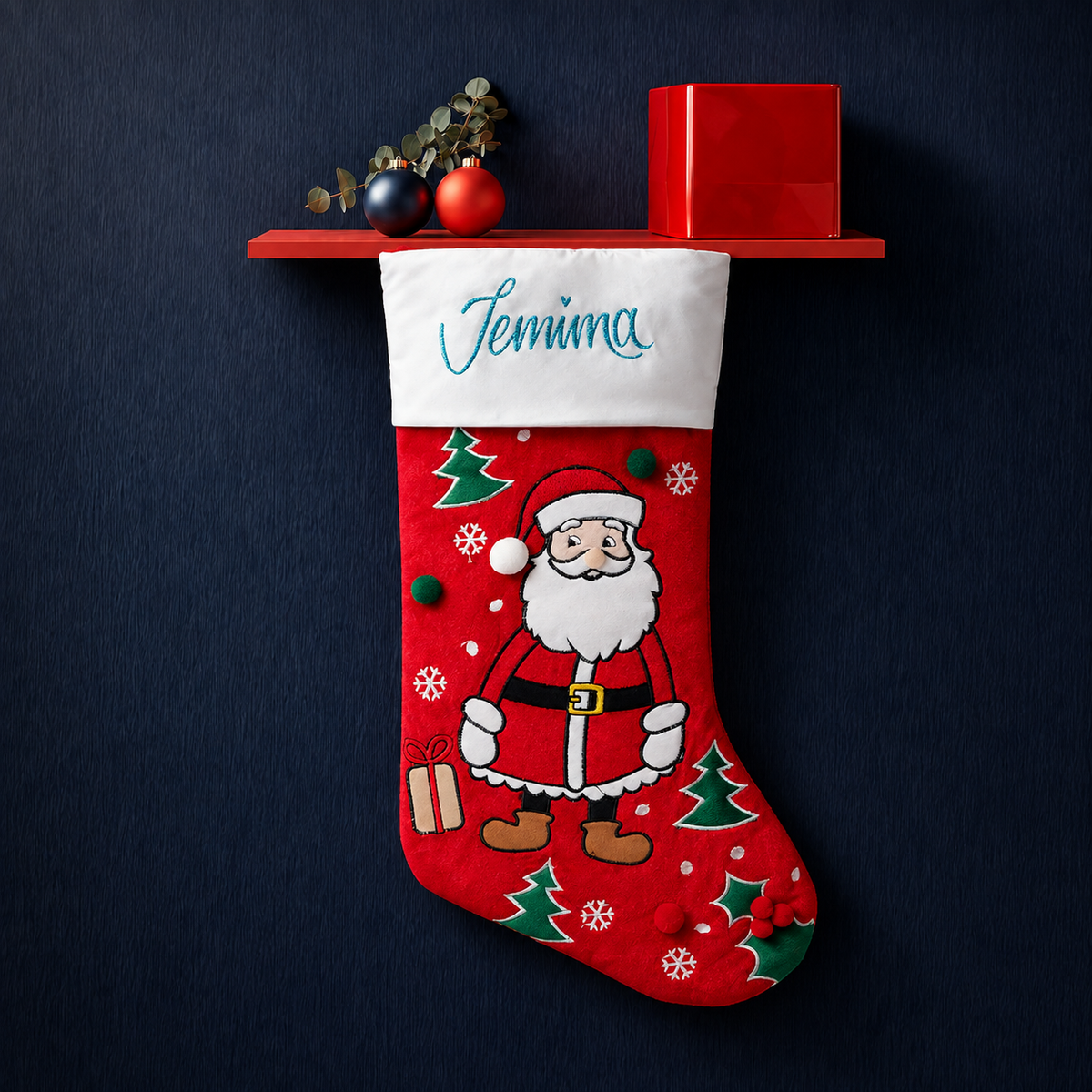 Cartoon Santa Stocking