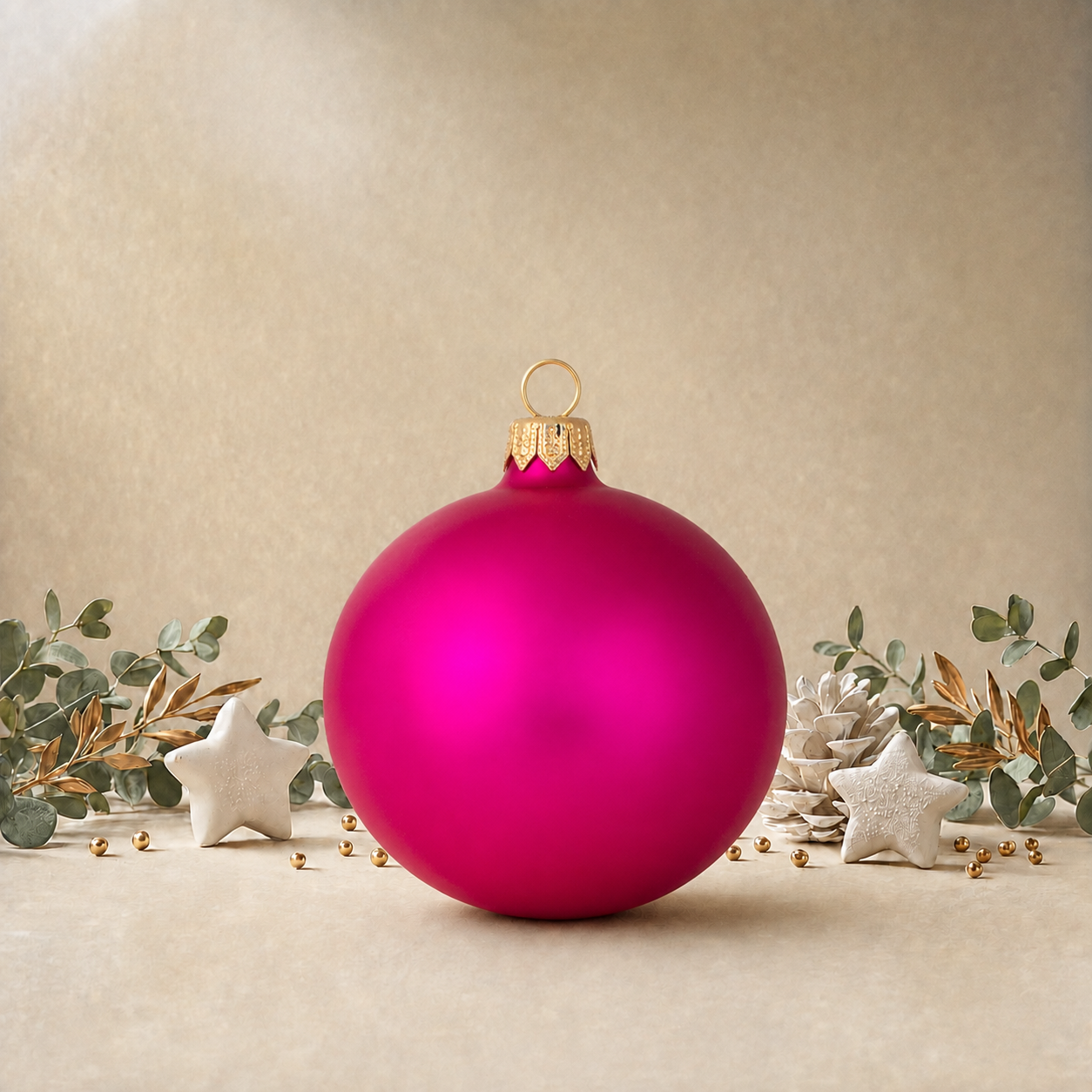 Fuchsia Plain Bauble back