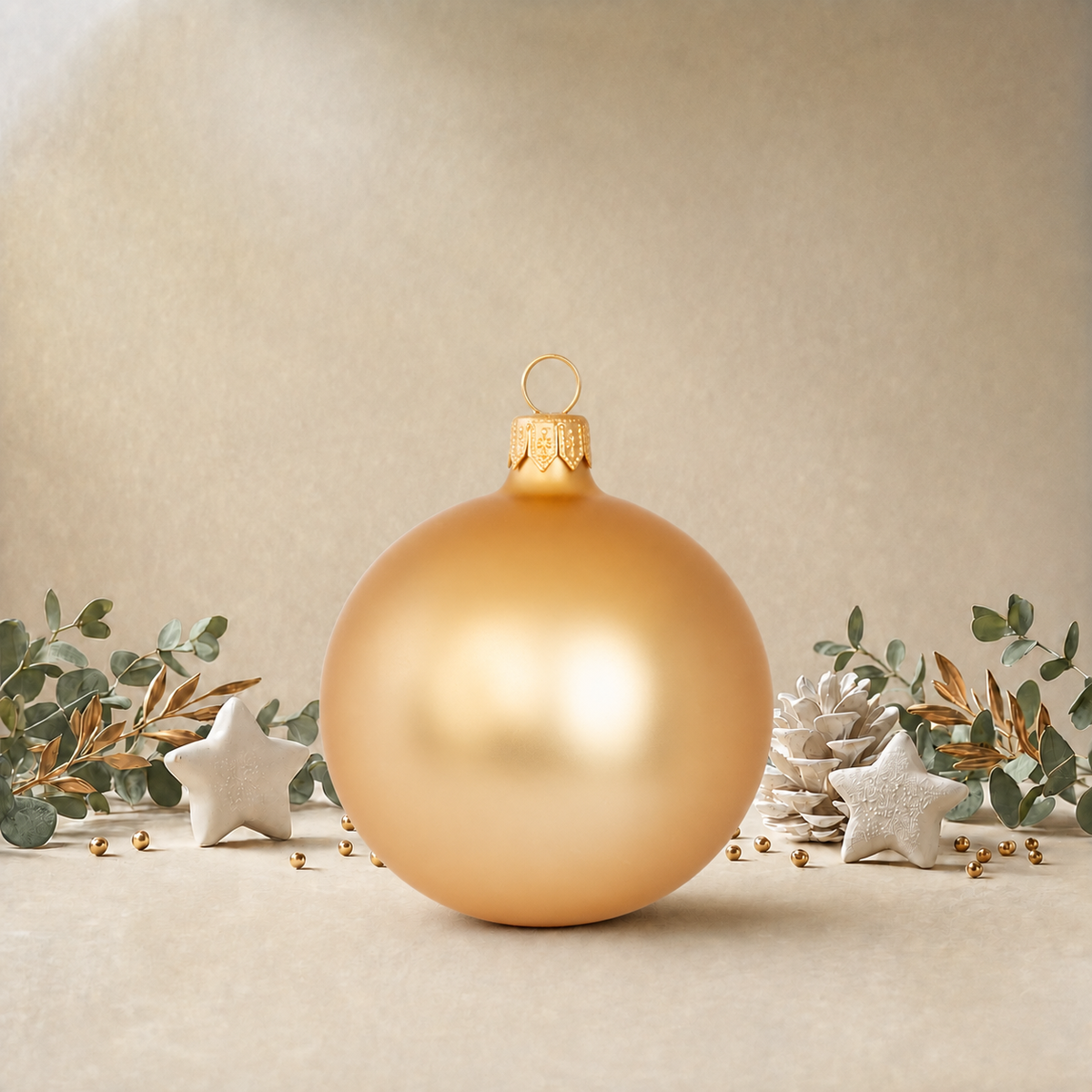 Medium Gold Plain Bauble back