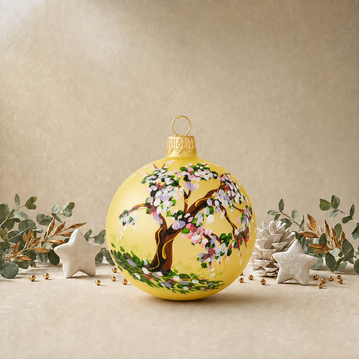 Blossoming Tree - Gold back