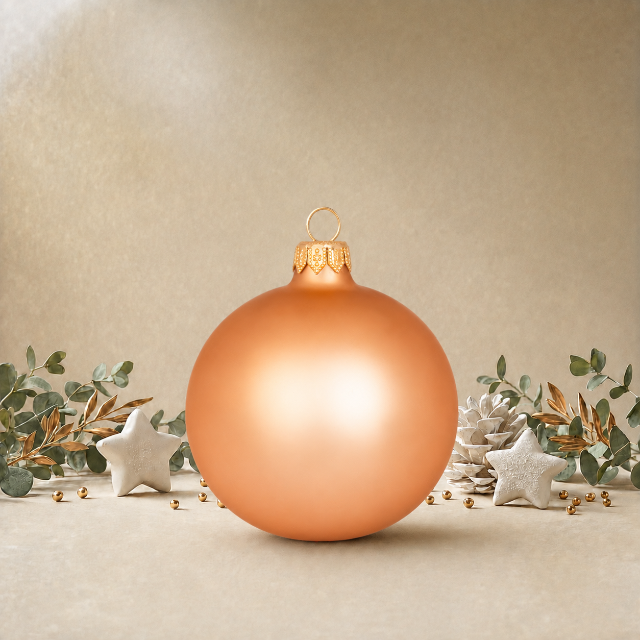 Green Plain Bauble back