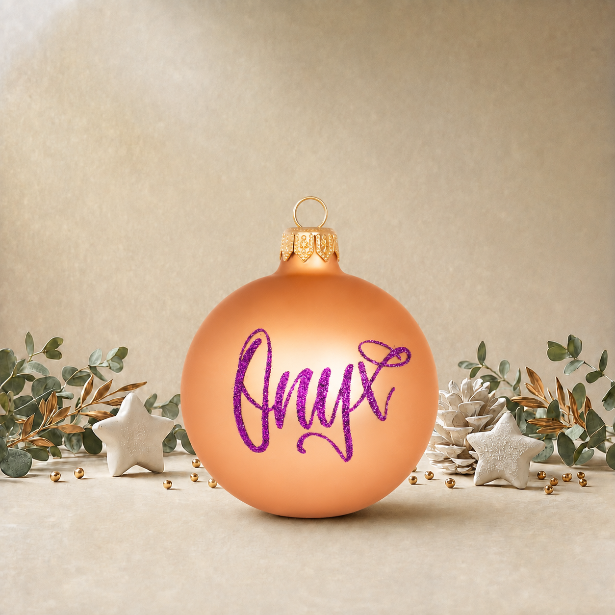 Green Plain Bauble front
