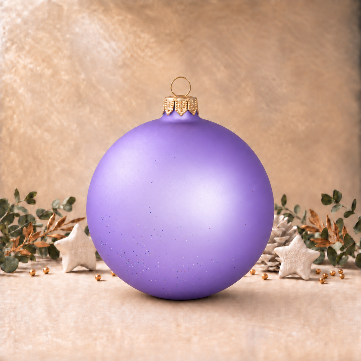 Large Lavender Plain Bauble