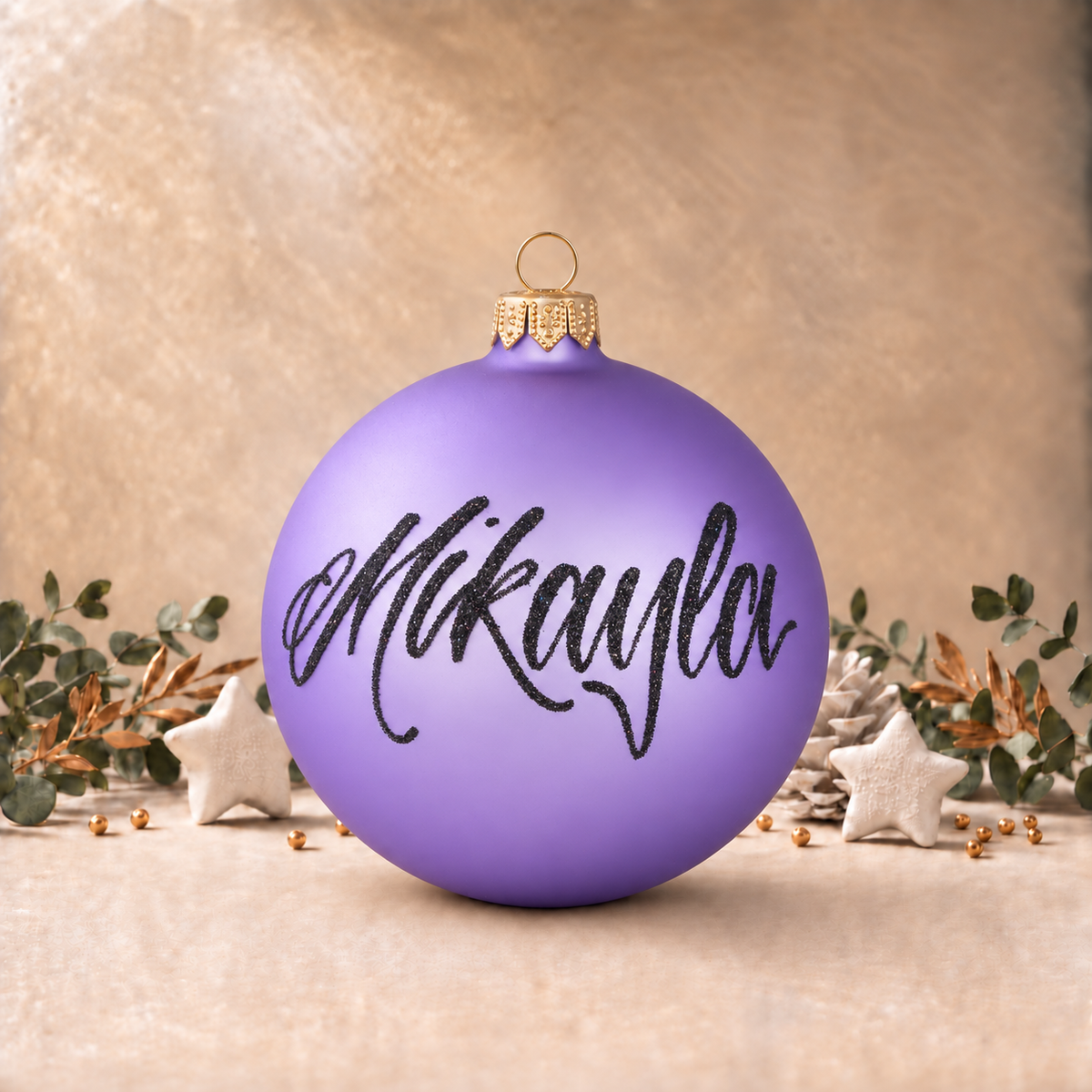 Large Lavender Plain Bauble
