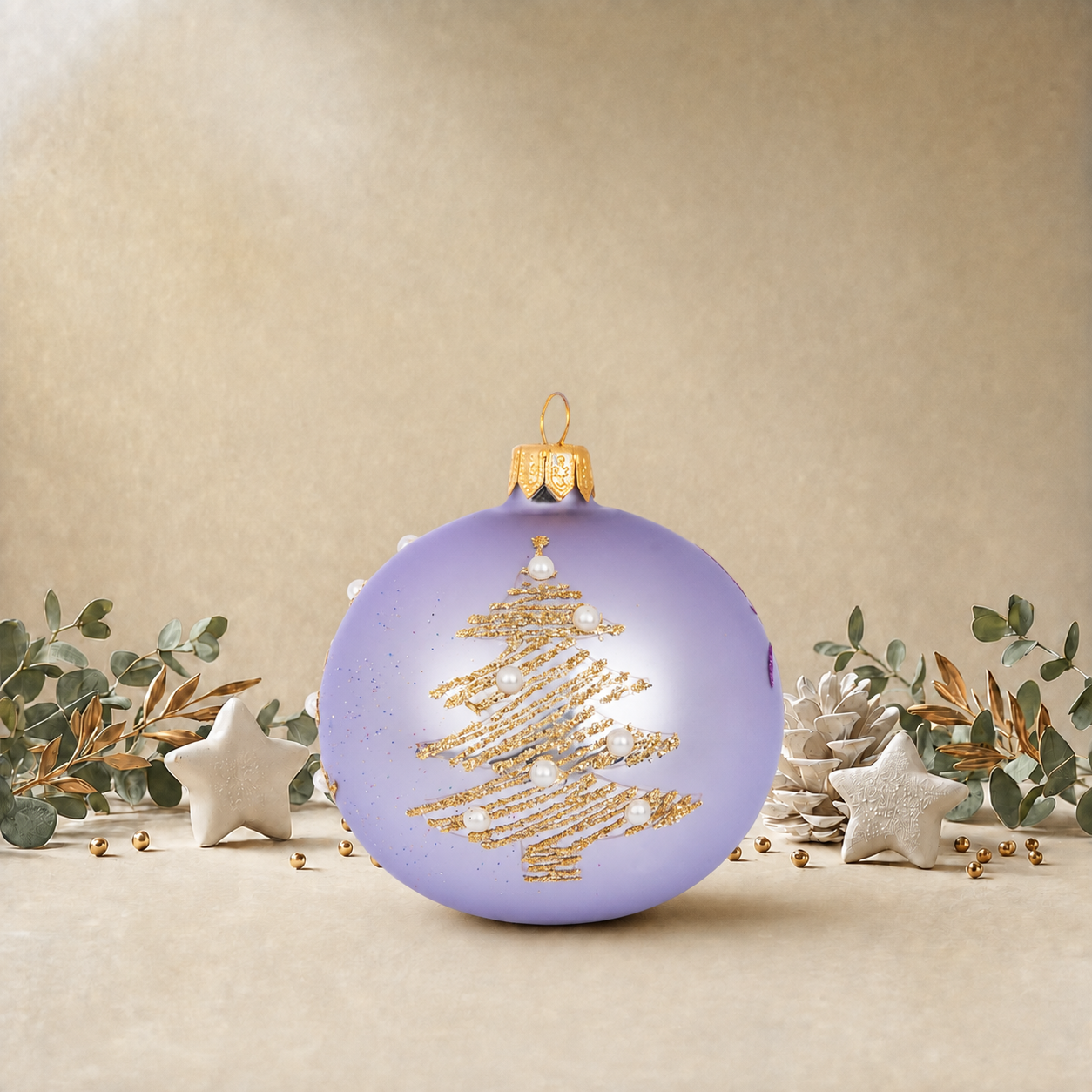 Lavender Jewel Christmas Tree back