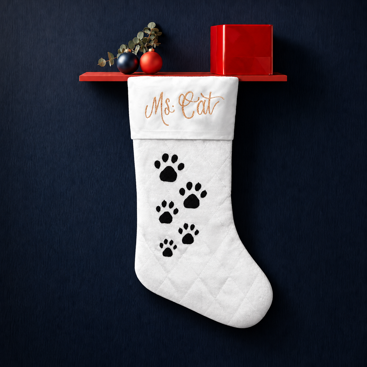 Paw Print Stocking