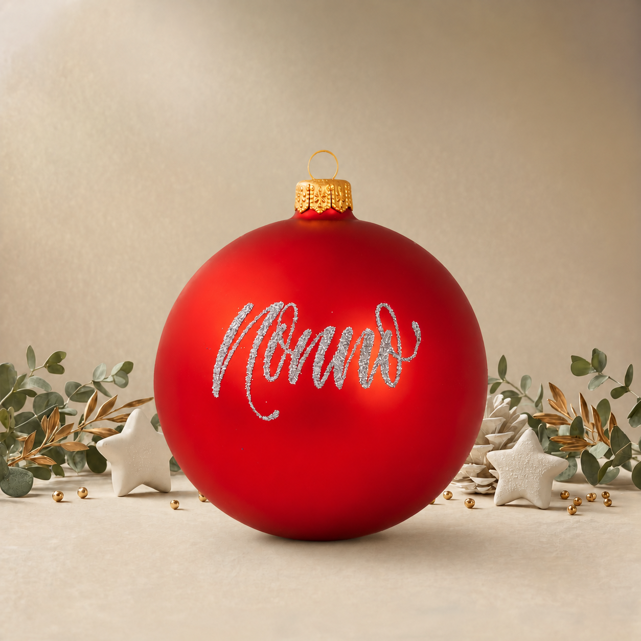 Santa with Children's Wishlist - Red front