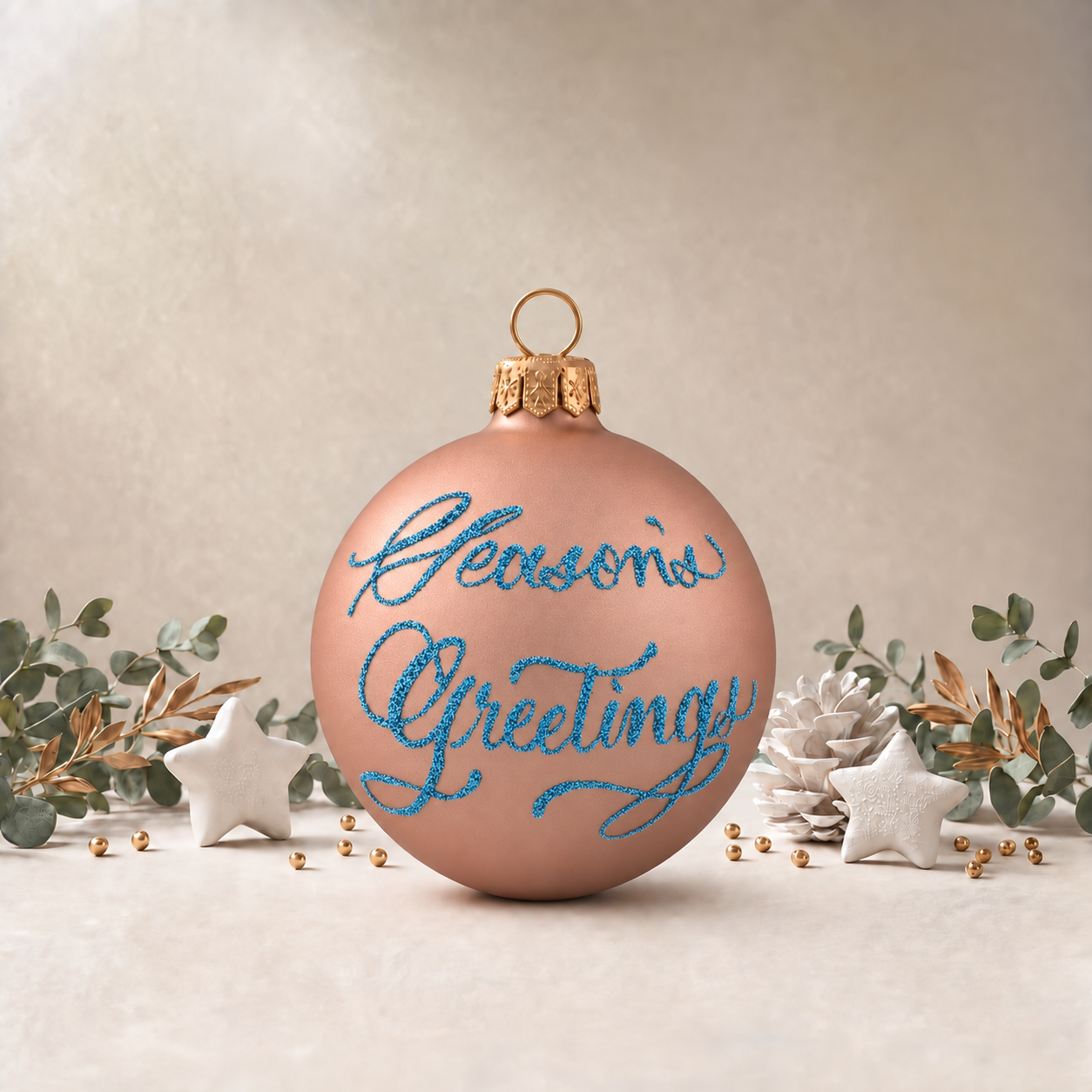 Rose Gold Plain Bauble