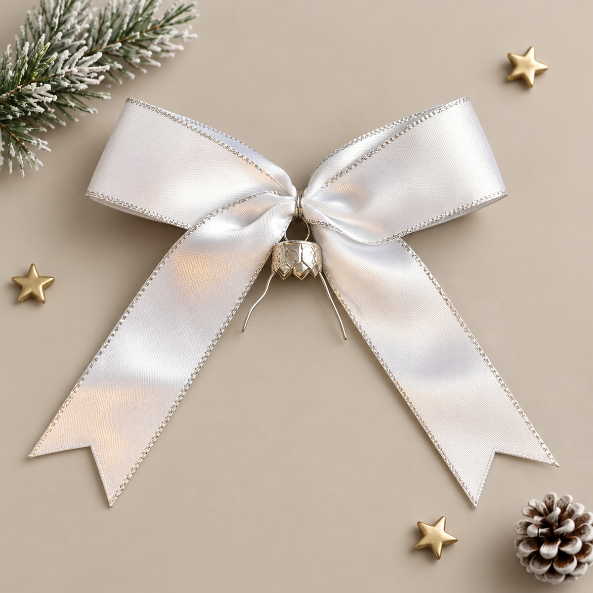 White Bow for Bauble